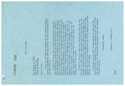 ["The document is from George B. Schwabe, a member of Congress, responding to a letter from Horace A. Bruns opposing the resurrection of the O.P.A. Schwabe expresses his consistent opposition to the O.P.A. and his commitment to abolishing it. He thanks Bruns for his support in fighting against the O.P.A. and emphasizes the importance of American citizenship in preventing totalitarianism."]
