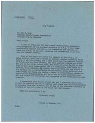 ["The document is a letter from Don W. Lyon to Honorable  George Schwabe expressing disapproval of the proposed extension of O.P.A. Lyon shares a story about two grocers who were fined by O.P.A. for a minor violation, questioning the fairness of the administration. Lyon believes that Congress did not intend for O.P.A. to be administered in such a way and calls for relief for the unfair treatment of the people. Lyon also thanks Schwabe for his support in the matter."]