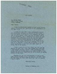 ["Mr. Joseph Bowes writes to Congressman George B. Schwabe expressing opposition to the resurrection of the O.P.A. Schwabe responds by stating his consistent opposition to the bureau and his commitment to abolishing it. He acknowledges Bowes' support and reassures him of his dedication to preventing the return of the O.P.A. Schwabe also mentions that prices are being held without the aid of O.P.A., except for rent control due to a housing shortage."]