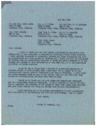 ["The document is a letter from George J. Schwabe, LLC. thanking the recipients for their communication expressing disapproval of legislation involving further price controls. He mentions receiving many similar communications and notes that the majority are opposed to price controls. He also mentions including their communication in the Congressional Record. He thanks them for their clear and original statement and appreciates their cooperation and contribution to his thinking."]