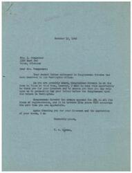 ["The document is from V. W. Dryden, on behalf of Congressman Schwabe, thanking Mrs. Bumgarner for her letter opposing the OPA. Dryden assures her that the Congressman also opposes the OPA and appreciates her support. Mrs. Bumgarner expressed concern about the OPA causing hardship and requested the Congressman's help in addressing the issue."]