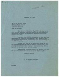 ["A letter from Mr. Minton to Congressman Schwabe expressing concerns about rent control in small towns, stating that the current regulations are disadvantageous for property owners. Mr. Minton requests that the Congressman look into lifting rent controls and allowing property owners to charge higher rents to cover increased costs of maintaining properties. Congressman Schwabe's secretary, A. L. Warren, responds, informing Mr. Minton that the Congressman plans to introduce a bill repealing all price control regulations in the 80th Congress."]