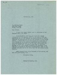 ["Congressman George B. Schwabe expresses his support for old age assistance for those who qualify, but criticizes the inclusion of unnecessary political positions in the bill. A constituent, William Burns, questions Schwabe about his support for the Townsend Bill HR 2229 and indicates he will vote for a congressman who supports a national old age pension."]