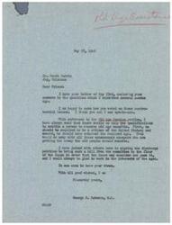 ["The document from Mr. Scott Harris to Congressman George B. Schwabe expresses support for a national old age pension system with only two qualifications - United States citizenship and reaching the required age. Mr. Harris criticizes the current system and the impact of rising prices on fixed incomes. He urges Congressman Schwabe to work towards passing a national old age pension bill to help alleviate the financial burden on elderly citizens."]