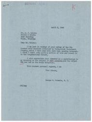 ["Mr. Kriste sent a brochure to Mr. Schwabe regarding rent controls and the effect of the OPA. Mr. Schwabe expressed interest in quoting from the brochure in the Congressional Record and appreciated Mr. Kreiter's contribution to his thinking on the subject. Mr. Kriste highlighted the shrinking supply of rental units due to rent control policies and the increasing costs of office space rentals, leading to some apartments being converted to offices or demolished."]