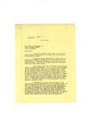 ["Mr. Thomas L. Glazebrook Jr. writes to Representative George B. Schwabe expressing his views on the Office of Price Administration (OPA) and price controls. Glazebrook believes that price controls are not economically sound and go against the principles of free enterprise. He suggests that only necessities should be regulated to prevent inflation. Representative Schwabe agrees with Glazebrook's views and shares that constituents in his district are also against the OPA. Schwabe encourages further communication on this and other subjects."]
