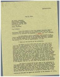 ["The document from the Veterans of Foreign Wars Moore-McCoy Post No. 2688 to Representative George B. Schwabe expresses their support for the extension of the O.P.A. and urges him to reconsider his vote against it. They mention that they have been receiving letters from constituents who are against the extension of O.P.A. and believe that those in favor of it are mainly from industrial areas controlled by political machines. Representative Schwabe defends his vote against the extension of O.P.A. by stating that he represents the majority opinion of his constituents, as shown in a referendum he conducted. He believes he made the right decision and stands by it."]