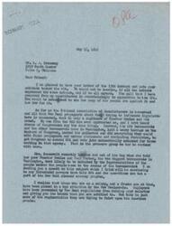 ["The document is a letter from Congressman George Schwabe responding to a letter from A.J. Greenway expressing concerns about the abolishment of the OPA. Schwabe defends his decision to vote against the OPA, stating that the majority of his constituents are also against it. He accuses the OPA bureaucrats of using false propaganda to pressure Congress into extending the OPA. Schwabe also criticizes the New Deal and its impact on salaries and the economy. He expresses his commitment to voting based on the mandate of his constituents and his own principles."]