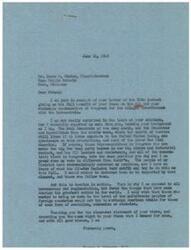 ["The first text is a letter from Charles Claypool expressing his opposition to bureaucracy and support for American ideals, while criticizing those who support socialism and communism. The second text is a letter from James M. Staten to George B. Schwabe expressing disagreement with Schwabe's stance on the O.P.A. and warning of the negative effects of eliminating price controls. Staten criticizes Schwabe for playing politics and making a mess of the government."]