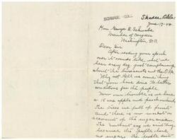 ["The document is addressed to Congressman George B. Schwabe and criticizes him for complaining about government agencies and the Office of Price Administration (OPA) without offering solutions. The writer expresses frustration about the lack of market for their fruit due to sugar shortages and questions where all the sugar has gone. They also criticize Congress for allegedly allowing other countries to have access to sugar while American citizens suffer. The writer urges Congressman Schwabe to take action on the sugar shortage issue."]