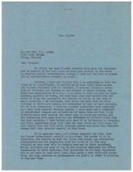 ["The document from George B. Schwabe, a member of Congress, acknowledges the flood of mail and telegrams he has received regarding price control issues. He notes that the majority of constituents are opposed to the revival of price controls, particularly rent controls. Schwabe criticizes the poor administration of the O.P.A. and the lobbying efforts of black marketers and bureaucrats to maintain control. He assures his constituents that he will consider their views when voting on related measures in Congress."]