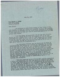 ["Miss Martha F. Holway writes a letter to Representative Schwabe expressing her concern about the amendments adopted by the OPA, which she believes are inflationary and harmful to her family. She asks if he can influence the Senate-House committee to leave out these amendments and keep prices under control. Holway is disappointed with the direction the OPA is taking and hopes for change."]