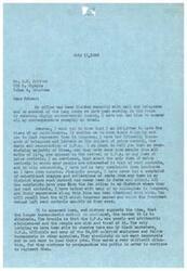 ["The document is a letter from Congressman George B. Schwabe to a constituent regarding the issue of price controls, specifically the revival of the Office of Price Administration (OPA). Schwabe mentions that he has received overwhelming opposition to the revival of OPA from his constituents, with many expressing concerns about bureaucratic control and poor administration. He notes that the lobbying efforts in favor of OPA come from black marketers, OPA officials, and government employees who do not want to lose their jobs. The constituent, Mr. Britton, writes back expressing support for a strong OPA, disagreeing with Schwabe's stance on the issue and suggesting that the majority of constituents are in favor of the protective office. Schwabe acknowledges the differing views and states that he will consider all perspectives when voting on related measures in Congress."]