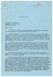 ["The document is a response to criticism from Mr. Buckhalter for not supporting the extension of OPA (Office of Price Administration). The writer defends his decision, citing market fluctuations and shortages in livestock. He also mentions opposition from other politicians and constituents, as well as lobbying efforts from OPA employees. The writer emphasizes the majority of feedback against OPA and mentions his strong stance against the organization in previous campaigns."]