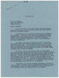 ["Mr. Edmonds wrote a letter to Representative George Schwabe discussing his concerns about the impact of the discontinuation of OPA legislation on prices of dairy products and rent. He shared his personal experiences regarding increased prices and questioned the effectiveness of planned economy. Representative Schwabe responded, providing information on OPA, subsidies, inflation, and the impact of bureaucratic control on the economy. He also expressed his views on rent control and the importance of allowing the laws of supply and demand to operate freely."]