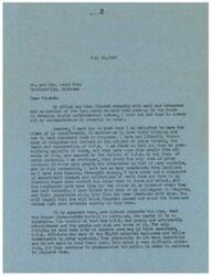 ["The document from Representative George B. Schwabe to Mr. and Mrs. Louis Wolk discusses the overwhelming opposition to the revival of O.P.A. or any form of price controls, based on feedback from constituents. Schwabe also mentions the lobbying efforts of black marketers, O.P.A. officials, and bureaucrats to maintain control and keep their jobs. He expresses appreciation for the input from constituents and assures them that he will consider their views when voting on legislation."]