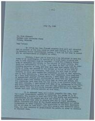 ["The first letter from George B. Schwabe discusses the overwhelming opposition to the revival of price controls, specifically O.P.A, from constituents. He notes that both landlords and tenants are against rent controls and that bureaucratic control is difficult to administer and unpopular. Schwabe mentions the lobbying efforts of black marketers and bureaucrats to maintain controls. The second letter from Dick Kinmond expresses concern about inflation and urges Schwabe to vote for an extension of price controls to help veterans and the general public cope with rising prices."]
