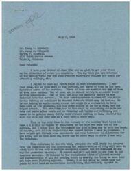 ["The document is from Honorable Representative George B. Schwabe to veterans of the Second World War, discussing their financial situation and the need for an effective OPA bill. The veterans express their concerns about living on a low income and urge Schwabe to support price stabilization. Schwabe argues against OPA and government intervention in the economy, stating that deficit financing is the main cause of inflation. He believes that too much government involvement will lead to dictatorship in the country. The veterans hope their letter will receive Schwabe's attention and that he will consider their perspective."]