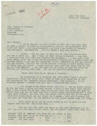 ["The document is written by A.F. Van de Mars to Congressman George B. Schwabe, apologizing for a previous letter where he criticized Schwabe for his support of the Office of Price Administration (O.P.A). Van de Mars explains his frustration with rising prices and rent increases, and highlights the struggles of working-class Americans. Schwabe responds by defending his opposition to O.P.A and expressing his belief in standing against government overreach. The exchange reflects a disagreement on economic policy and government intervention."]