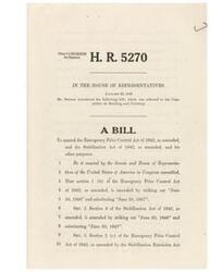 ["This text is a bill introduced in the House of Representatives by Mr. Spence to amend the Emergency Price Control Act of 1942 and the Stabilization Act of 1942 by extending the expiration date to June 30, 1947. It also includes provisions related to subsidy payments and the purchase of commodities for resale at a loss for various programs."]