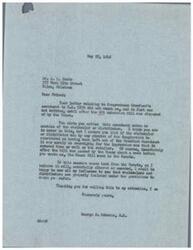 ["Mr. A.L. Goerke writes to Congressman George B. Schwabe expressing concern over Congressman Crawford's amendment to Bill HR 5270, which did not mention wholesalers or distributors. Schwabe assures Goerke that if the bill comes back from the Senate, he will work to ensure wholesalers and distributors are included in the provisions."]