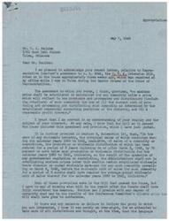 ["Mr. Boulden wrote to Representative Schwabe expressing concern over Representative Crawford's amendment to the O.P.A. Extension Bill, which did not mention wholesalers or distributors. Schwabe acknowledged the letter and explained the provisions of the bill that passed the House, including protections for wholesalers. Schwabe also indicated uncertainty about the outcome of the bill in the Senate and Conference Committee. He thanked Boulden for his interest and offered further assistance if needed."]