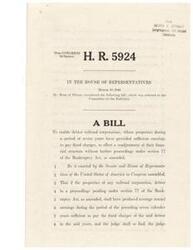 ["This bill aims to allow debtor railroad corporations with sufficient earnings to pay fixed charges over a seven-year period to restructure their finances without going through the bankruptcy process under section 77 of the Bankruptcy Act. It outlines the conditions and procedures for such a readjustment, including the involvement of the Interstate Commerce Commission and the appointment of trustees. The bill also clarifies that the provisions do not limit other rights of the debtor or parties involved in bankruptcy proceedings."]