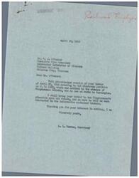 ["The document acknowledges receipt of a letter regarding a discharge petition on a bill related to Railroad Social Insurance. The document will be brought to Congressman Schwabe's attention upon his return. The sender expresses concerns about the implications of the legislation and its impact on national economy, coverage under the Railroad Social Security Act, payroll taxes, and federal supervision of Social Security. They highlight the need for a careful examination of the legislation by the Ways and Means Committee."]
