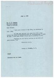 ["The document is from a constituent to Congressman George B. Schwabe regarding bill H.R. 1362. The constituent is asking Congressman Schwabe to vote and use his influence for the passage of the bill. Congressman Schwabe responds that he will do what he thinks is best and hopes it will be pleasing to the constituent."]