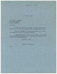 ["Mr. Henry C. Edwards wrote to Representative George B. Schwabe urging him to support the original Crosser Bill, H.R. 1362 and S. 293, as he and his wife were struggling to make ends meet on a small annuity. Representative Schwabe responded, acknowledging Edwards' letter and assuring him that he appreciated his sentiments and hoped that everything would work out to his satisfaction."]