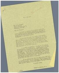 ["Mr. Mandelman of Johnson Oil Refining Co. in Cleveland, Oklahoma, requested Mr. Schwabe's favorable consideration and vote on H.R. 694, a bill amending the Transportation Act of 1940. Mr. Schwabe received the request and will study the bill before committing to support it. He also received a similar request from a friend in Tulsa and will consider the best interests of all parties involved. Mr. Schwabe will provide his decision after hearing arguments on the bill."]