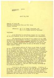 ["The document includes a letter from George B. Schwabe, a member of the United States House of Representatives, expressing his opposition to a bill regarding foreign trade agreements and tariffs. He believes that high protective tariffs benefit the laboring class and is against giving the President or a tariff commission the authority to fix tariffs. The document also includes a response from members of Local 671 in Picher, Oklahoma, expressing their concerns about the bill's potential impact on the mining industry and urging Schwabe to vote against it."]
