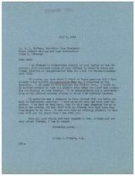 ["The document is a series of letters between George B. Schwabe and J.L. Coffman discussing their opposition to Reorganization Plan No. 1 and the Wagner-Ellender-Taft Bill. They believe these measures are attempts to socialize housing in the United States and are against planned economy programs. They urge Senators Moore and Thomas to vote against these bills and express their concerns about the implications of passing such legislation."]