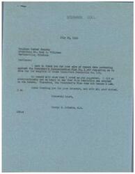 ["Schwabe Coll received a wire from Baughman Lumber Company thanking them for voting against the President's Reorganization Plan No. 1 as suggested in House Concurrent Resolution No. 155. The resolution was adopted in the Senate, preventing the President's Plan from becoming law. Baughman Lumber Company urged for support of the Resolution to help eliminate bottlenecks and provide the public with goods at reasonable prices."]