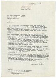 ["The document expresses frustration at Congress giving themselves a raise during wartime while the American people are being asked to buy war bonds. It criticizes Congress for not prioritizing ending the war and bringing soldiers home, and suggests cutting unnecessary government spending to support the war effort."]
