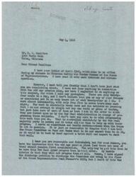 ["The author responds to a letter complaining about his lack of action on old age pension plans, explaining that he is busy with other pressing matters and cannot prioritize one issue over another. He also discusses his stance on pressure groups and emphasizes the importance of serving the welfare of the general public. The author expresses willingness to consider different viewpoints and stresses the need for tolerance and understanding."]