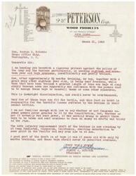 ["The document is a letter from Joseph A. McGowan, president of I.W. Peterson Corp., protesting the policy of sending insufficiently trained 18 and 19-year-old boys overseas in the Army and Marines. He believes that this policy is discriminatory and has led to significant losses in recent battles. McGowan argues that these young boys are not fit for battle and should not be sent overseas to face the crafty and tricky Japanese enemy. He specifically mentions the 40th Infantry Replacement Draft of the Marines waiting to embark to the Pacific and emphasizes the need for better training before sending young soldiers into combat."]