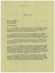 ["Mrs. Neuffer sent a telegram to Congressman Schwabe urging him to use his influence to ensure that 18-year-old inductees receive at least one year of training before being put into combat service. Congressman Schwabe acknowledges the telegram and explains that he has been protesting the War Department's actions, but feels limited in his ability to change policy. He expresses empathy for the parents of these young soldiers, as he has four sons in the service himself. Schwabe promises to continue voicing his protest and offers his assistance to Mrs. Neuffer and the Central PTA."]