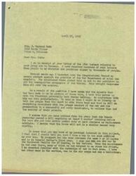 ["The document is from Mrs. J. Raymond Cobb to Congressman George B. Schwabe expressing concern about her son serving in the E.T.O. and the War Department's decision to send soldiers from Germany to the Pacific. She believes this decision is a grave mistake and highlights the hardships and mental toll on soldiers who have been in combat for months. She urges Congressman Schwabe to advocate for the well-being of these soldiers. Congressman Schwabe responds, assuring Mrs. Cobb of his personal interest in the matter and his efforts to address the situation."]