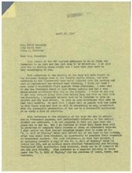 ["Mrs. Sybil Donnelly writes to Congressman George B. Schwabe expressing concern about the treatment of soldiers in the military, particularly regarding sending European theater soldiers to the Pacific front and the training of 18-year-old soldiers. Congressman Schwabe responds, assuring Mrs. Donnelly that changes may be made and that there are plans to support soldiers' education through the G.I. Bill of Rights. He also mentions receiving a letter from Bill, who is serving in General Patton's Third Army in Germany."]