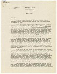 ["The document from Wallace S. Chase to Secretary of War Stimson expresses concern over the mistreatment and hasty deployment of young soldiers, specifically referencing the tragic death of Chase's son in the war. Chase criticizes the War Department for their hostility towards providing training for 18 year olds and argues that the treatment of young soldiers is inhumane and unjust. Chase calls for action to rectify this issue and holds those responsible accountable for their actions."]