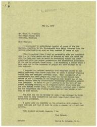 ["The document discusses concerns about young men being drafted into the military at 18 years old and the need for them to have the opportunity to go to college for at least a year before being put into combat duty. There is also mention of efforts to pass legislation requiring 6 months of training before overseas duty, as well as the hope for more relaxations and less rigid rules now that the war in Germany is over. Additionally, there is a plea for Congress to take responsibility and support small businesses."]