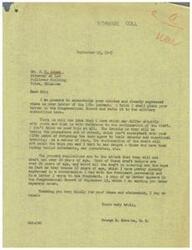 ["The document from Mr. Adams to Mr. Schwabe outlines several points for consideration, including settling the number of men willing to enlist, determining the number of additional men needed for occupations, speeding up discharges based on age and service, continuing the draft but limiting it to two years, and returning teen-agers to school. Mr. Schwabe acknowledges Mr. Adams' views and expresses some disagreement regarding the continuation of the draft, as he believes it is not catching the individuals they want to target."]