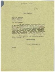 ["The document from Mr. Cavanaugh to Mr. Schwabe discusses arguments against the extension of the Selective Service Act and adoption of a universal peacetime Military Training Act. Mr. Cavanaugh questions the necessity of a large peacetime army and suggests that current news reports may be biased to support draft extension efforts. He also argues that ROTC is a better solution and questions the motives of the Army in advocating for draft extension."]