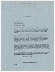 ["Mrs. Swan writes a letter to Congressman Schwabe expressing her struggles as a mother with her husband serving in the military and her concerns about the retention of servicemen. Congressman Schwabe responds, expressing sympathy for Mrs. Swan and her situation, and explaining his efforts to pass legislation allowing servicemen to be discharged. He criticizes the New Deal majority in Congress for not passing such legislation and expresses concern about the influence of the military authorities on the government."]