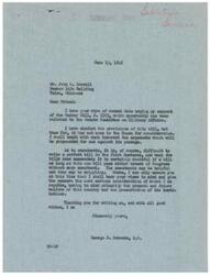 ["The document is a letter from Congressman George Schwabe to Mr. John H. Leavell regarding the Gurney Bill, S. 2303. Schwabe states that he has not yet considered the bill as it has not come to the House for consideration, but he will give it serious thought. Leavell urges Schwabe to support the bill without amendments, citing his experience as a veteran of three wars. The document ends with Schwabe thanking Leavell for writing and expressing his commitment to considering the bill for the welfare of the country."]