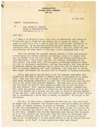 ["The document is from Sgt Oran R. Fleming to Honorable  George B. Schwabe discussing the unfairness of the demobilization process, which prioritizes fathers over service men with longer periods of overseas service. Fleming expresses frustration at the lack of consideration for combat men like himself and questions why fathers are given preferential treatment. He also highlights the impact of prolonged military service on personal and educational opportunities. Fleming requests Schwabe's opinion on the matter."]