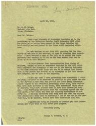 ["Dr. Nelson is inquiring about the provisions of the Selective Service Draft Extension Bill and whether it provides for the discharge of men currently in service. Representative George Schwabe explains that efforts were made to include an amendment for the discharge of men in service, but it was not successful. He expresses his belief that the voluntary system has not been given a fair trial and that military authorities have not made enough effort to discharge men who should have been discharged. Schwabe assures Dr. Nelson that he is doing everything possible to provide a fair deal for men in service and secure their early discharge."]