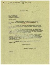["The document is a letter from Mr. J. Clyde Rice to George B. Schwabe, expressing concern about the drafting of 18-year-old boys into the military. Rice urges Schwabe to use his influence to stop the draft and make the volunteer system more attractive. He argues that young boys should not be forced into military service and that resources should be allocated to defend democracy. Rice also mentions the Campbell Hotel and other points of interest in Claremore, Oklahoma."]