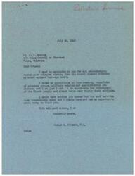 ["The author of the letter is thanking Mr. J. T. Morrow for the endorsement of church leaders regarding his stand against teen-age draft. He voted based on his convictions and values the support of church people. He apologizes for not acknowledging the endorsement sooner due to heavy work."]